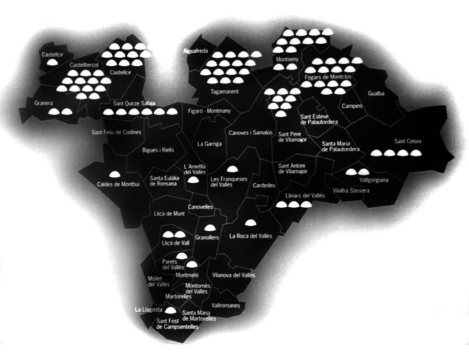 mapa valles